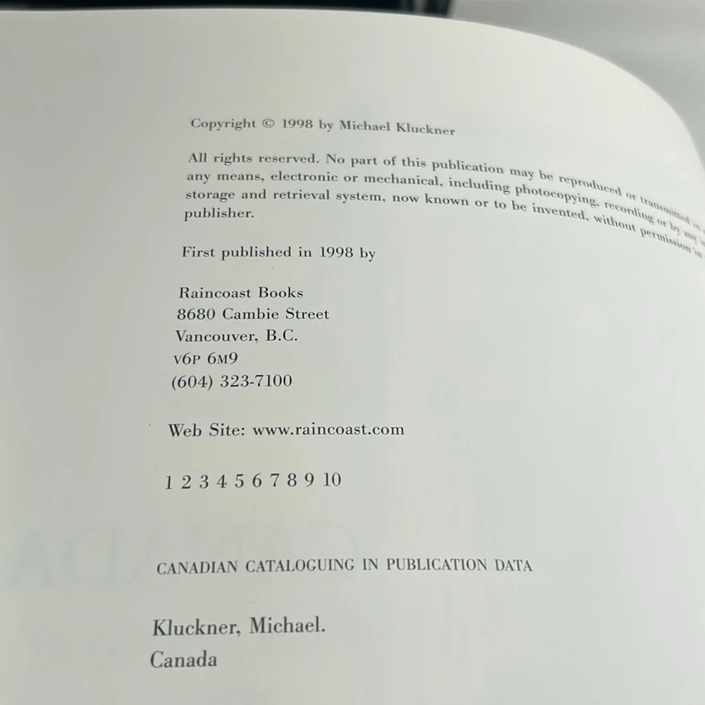 Vintage 1998 Canada: A Journey of Discovery Hardcover Art Book Michael Kluckner - Picture 2 of 15